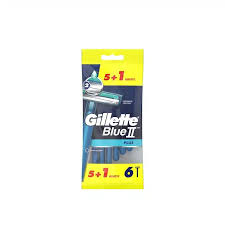 Gillette Blue II Plus Razor Pack of 5+1