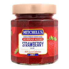 Mitchells Diet Strawberry Jam 325g